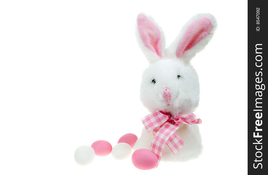 Easter bunny isolated on a white background