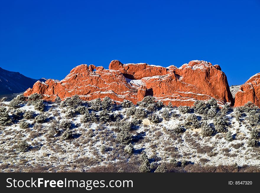 Garden Of The Gods Park outside of Colorado Springs, Colorado. Garden Of The Gods Park outside of Colorado Springs, Colorado