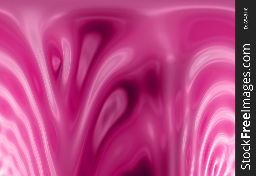 Computer generated image of pink waves. Computer generated image of pink waves