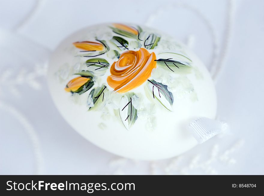 Traditional Polish hand painted easter egg. Traditional Polish hand painted easter egg