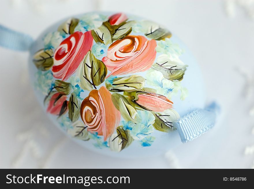 Traditional Polish hand painted easter egg. Traditional Polish hand painted easter egg