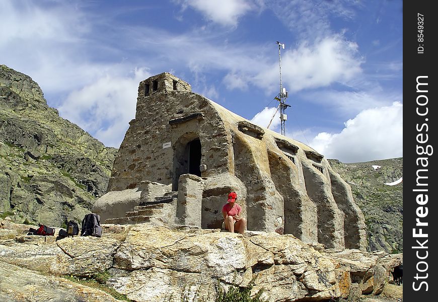 Zabala refuge in the Natural Park of Guadarrama, in the hacksaw of Guadarrama, Spain. Zabala refuge in the Natural Park of Guadarrama, in the hacksaw of Guadarrama, Spain