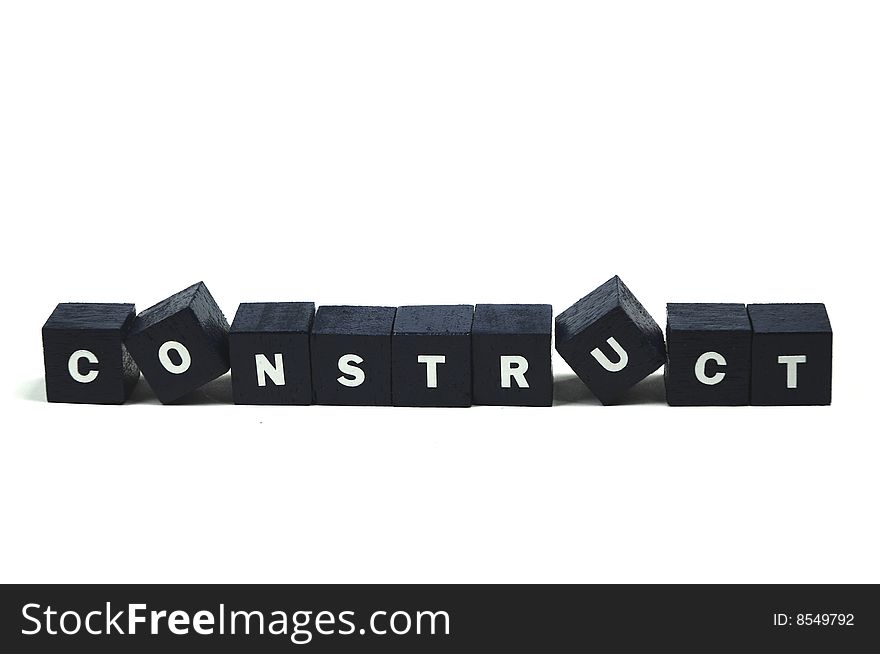 The word construct spelled out