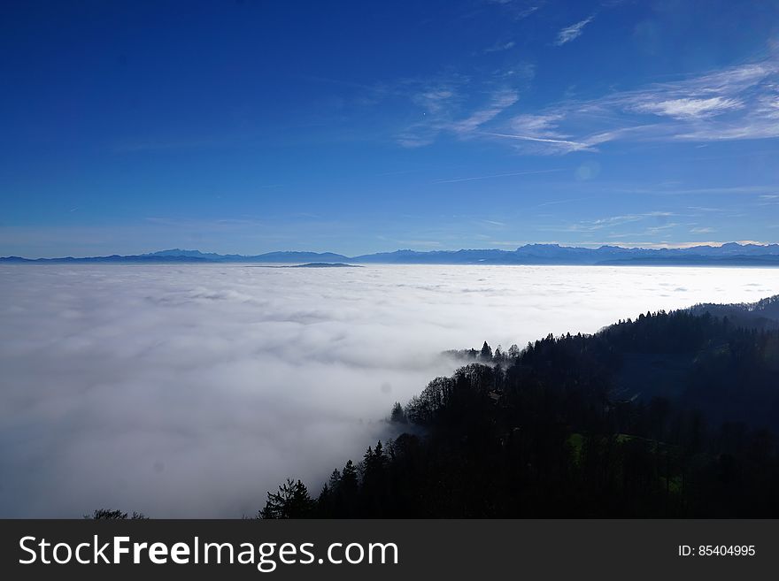 Scenic view above the clouds