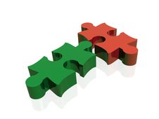 2 Puzzles Stock Image