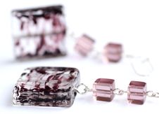 Violet Earrings Royalty Free Stock Photo Violet Earrings Royalty Free Stock Photo