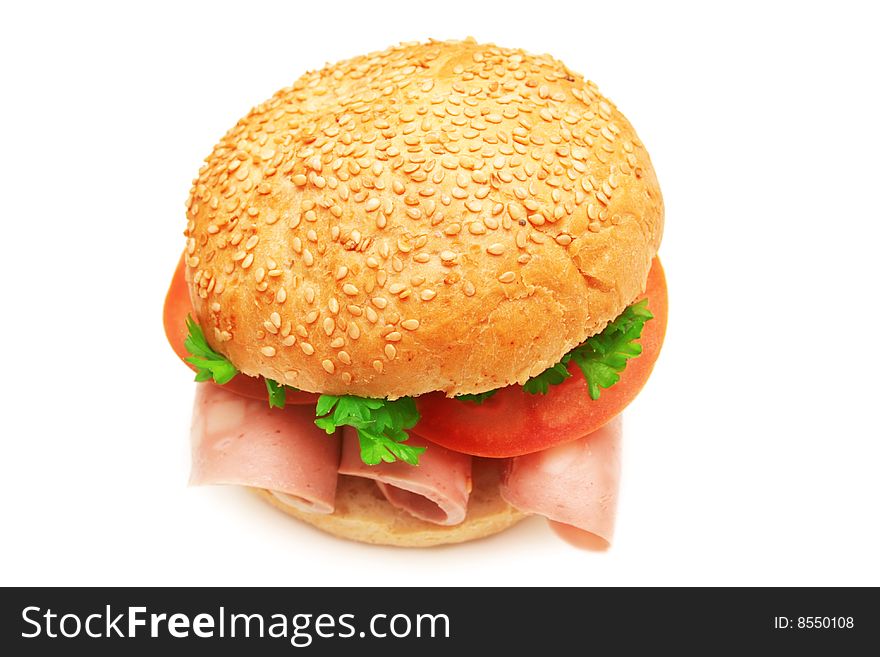 Sandwich isolated on white background. Sandwich isolated on white background.