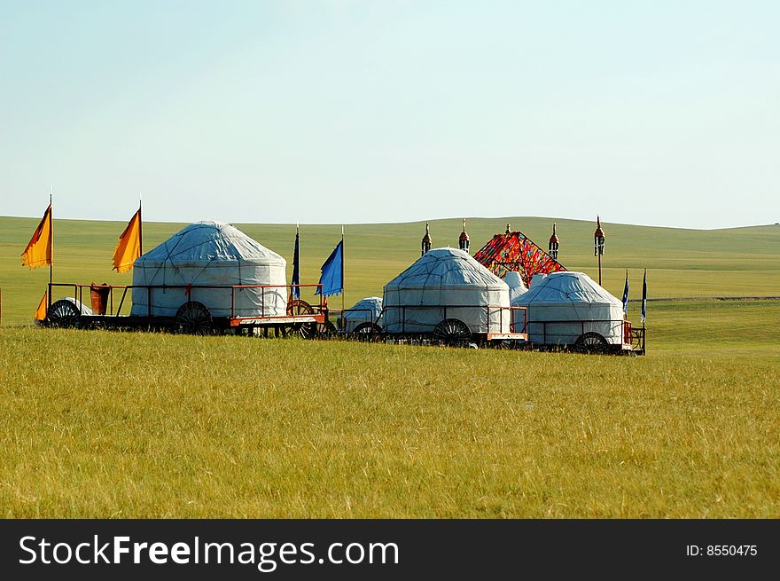 House which Chinese the Mongols inhabits --Yurt