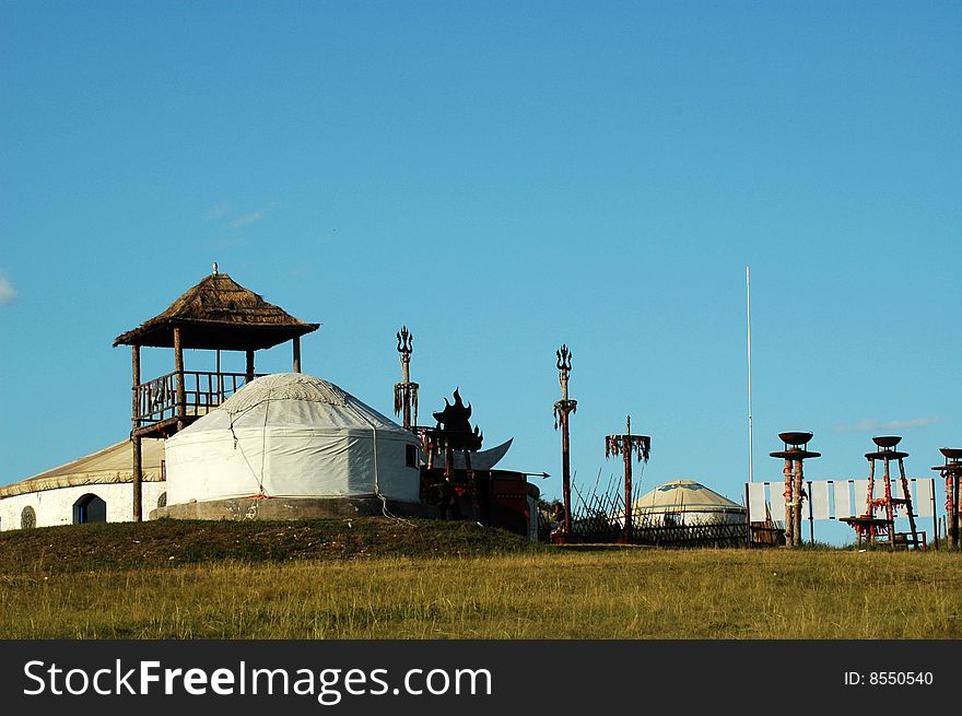 House which Chinese the Mongols inhabits --Yurt