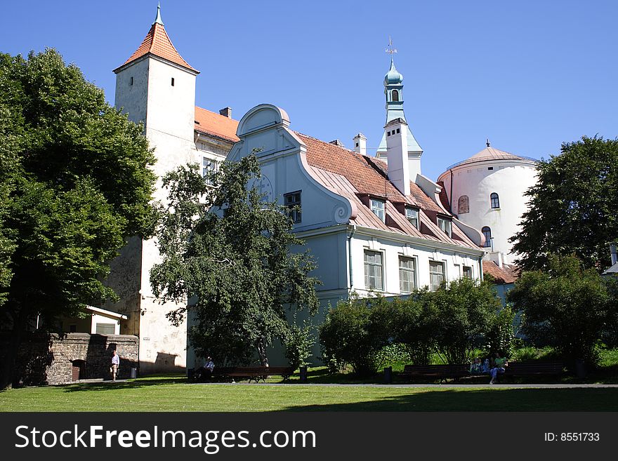 Riga Castle in Latvia, on the bank of Daugava River