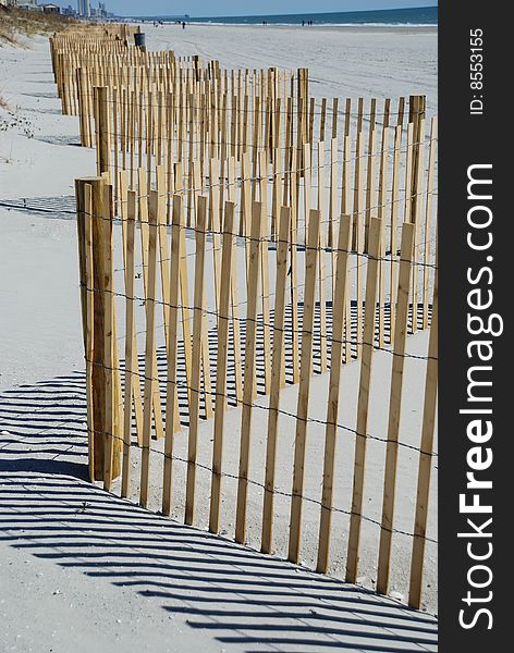 Picket Fence On Beach