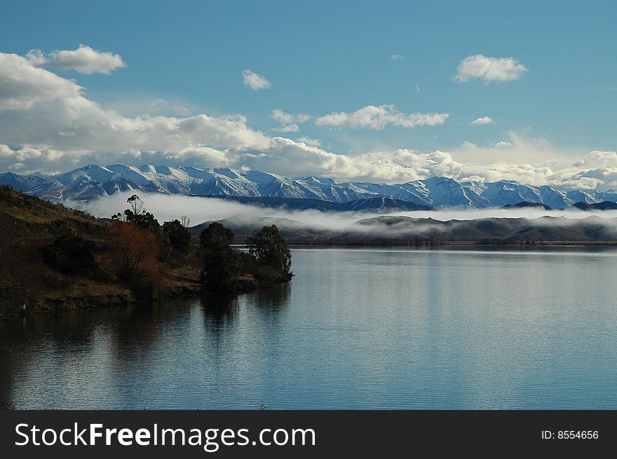 Alps With Lake In The Foreground