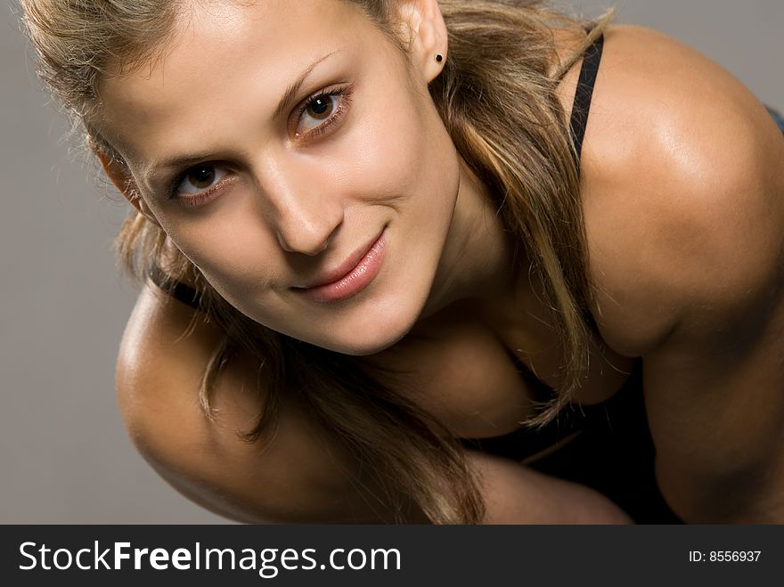 Sensual healthy young woman portrait. Sensual healthy young woman portrait