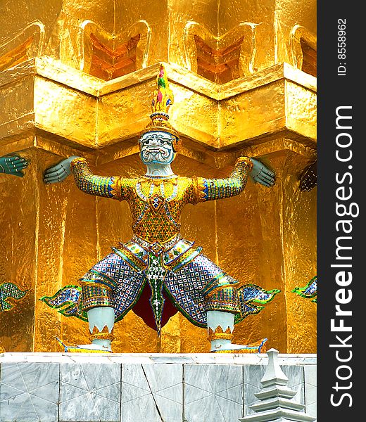 Decoration of Wat Phra Kaew, Bangkok