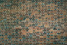 Old Wall Of Red Bricks. Wallpaper Of Ordinary Building Wall Texture. Royalty Free Stock Images Old Wall Of Red Bricks. Wallpaper Of Ordinary Building Wall Texture. Royalty Free Stock Images