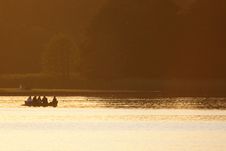 Boat On A Lake Royalty Free Stock Photo Boat On A Lake Royalty Free Stock Photo