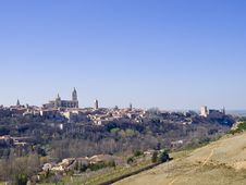 Panoramic View Of Segovia, Spain Stock Photography