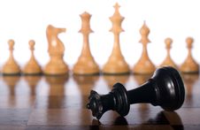 Fallen Black Chess Queen Stock Photos Fallen Black Chess Queen Stock Photos