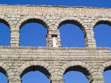 Segovia S Aqueduct Royalty Free Stock Photos