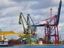 Container Terminal Stock Images