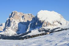 Mountain Landscape, Snow, Dolomites Alps Royalty Free Stock Photos Mountain Landscape, Snow, Dolomites Alps Royalty Free Stock Photos