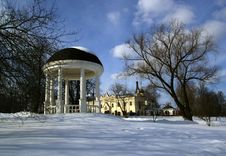 Summerhouse In Winter Stock Image Summerhouse In Winter Stock Image