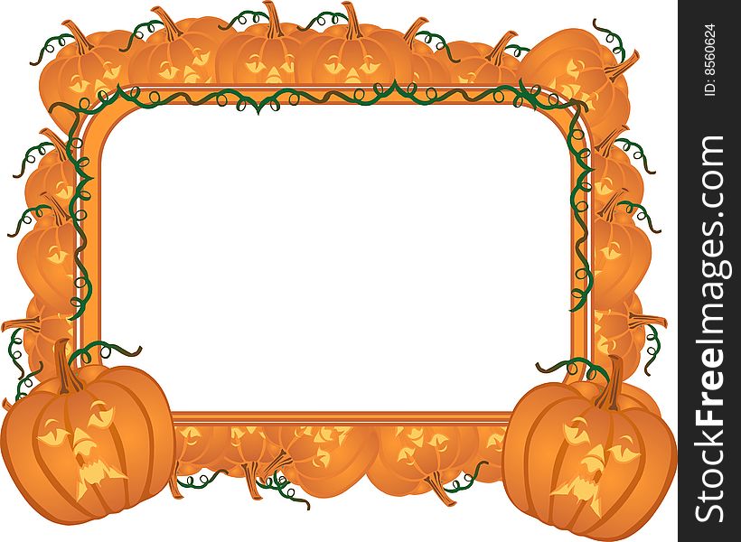 Pumpkin Frame Illustration
