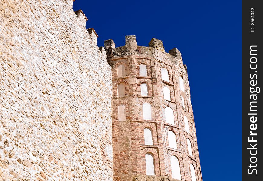 Tower and walls of Segovia, Spain. Tower and walls of Segovia, Spain