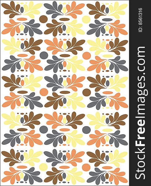 Abstract floral background, illustration. Abstract floral background, illustration