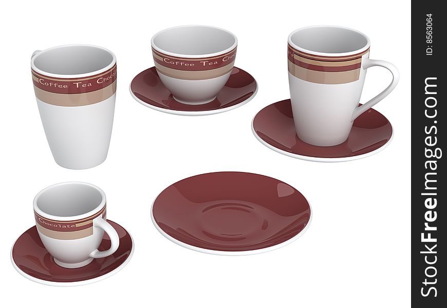 Rendered 3d isolated ware other objects. Rendered 3d isolated ware other objects