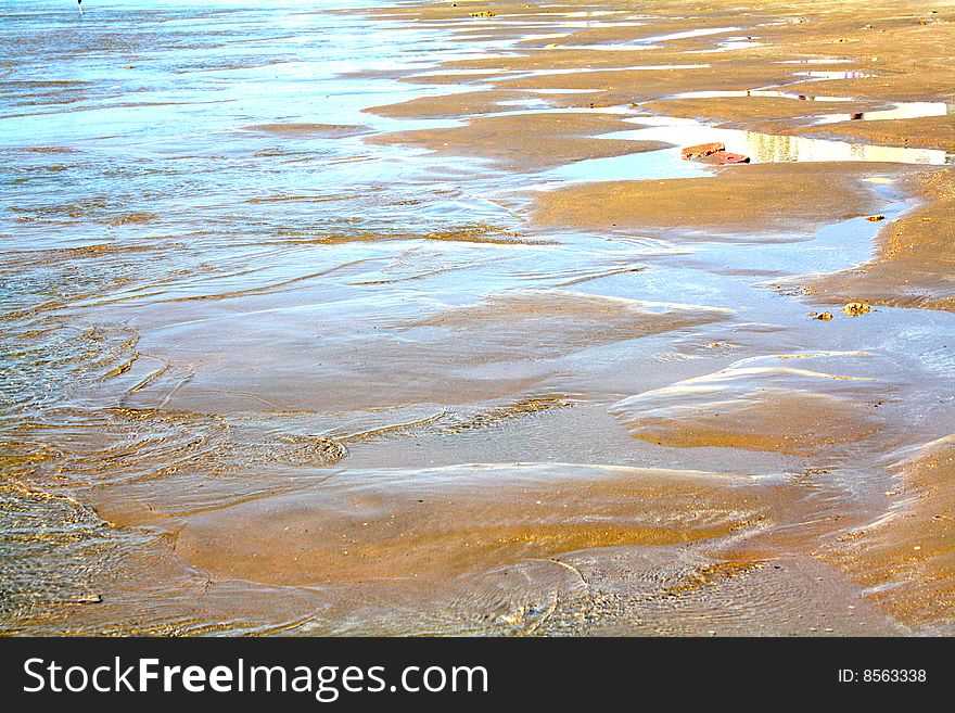 A walk along the seashore. A walk along the seashore