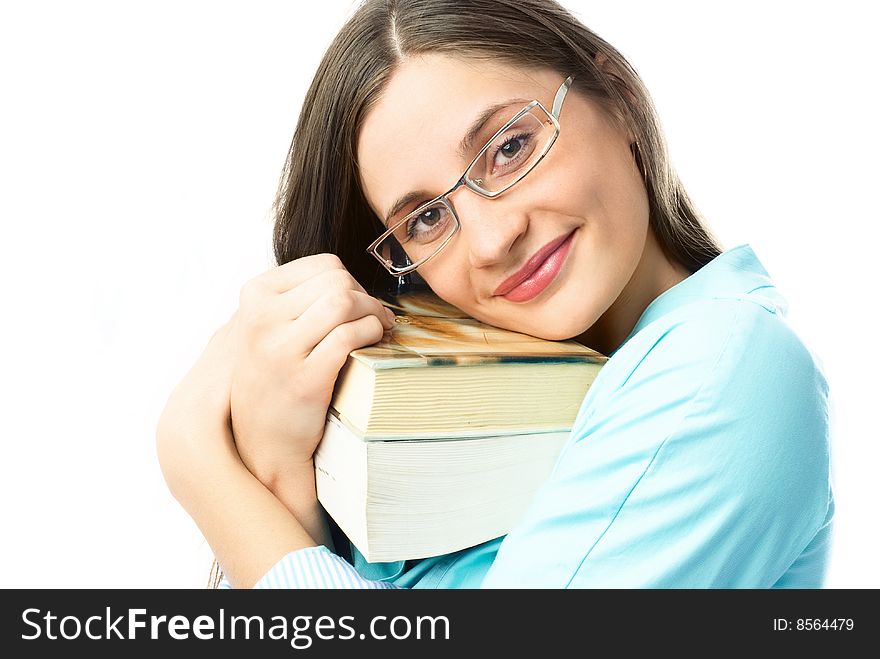 Happy Student With Books