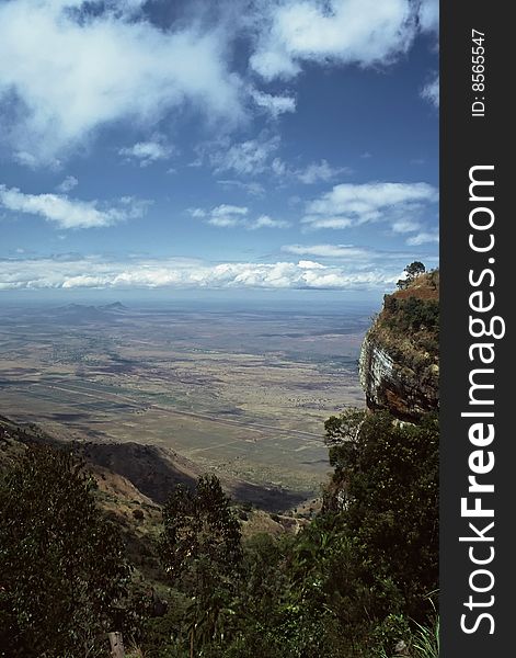 Panoramic View into plains, Usambara Mountains,Tanzania. Panoramic View into plains, Usambara Mountains,Tanzania