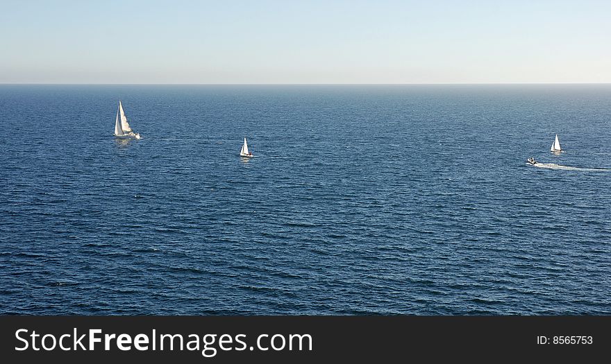 View of a sailing curse

Similar images on this <a href=http://www.dreamstime.com/summer-time-rcollection10685-resi982323>collection</a>