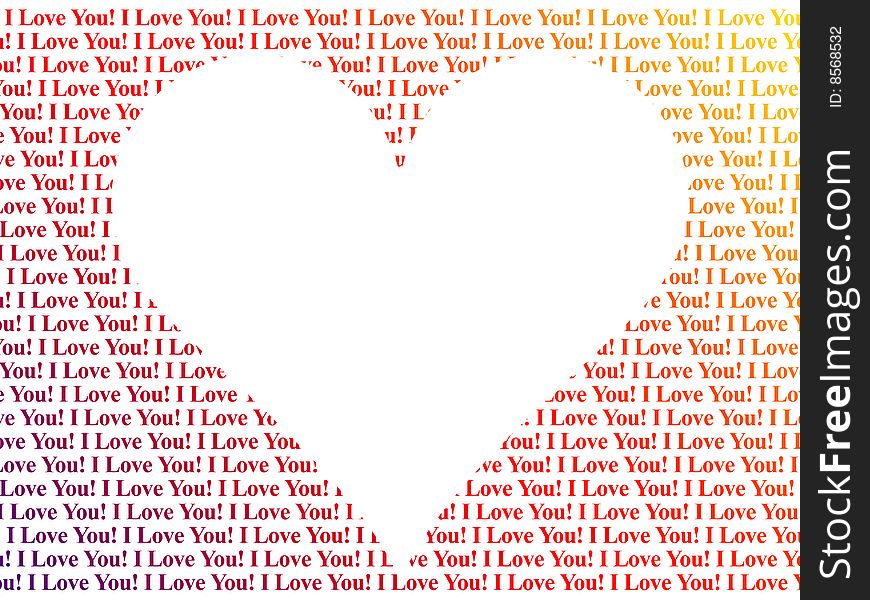 Heart Shaped Words I Love You - Free Stock Images & Photos - 8568532 ...