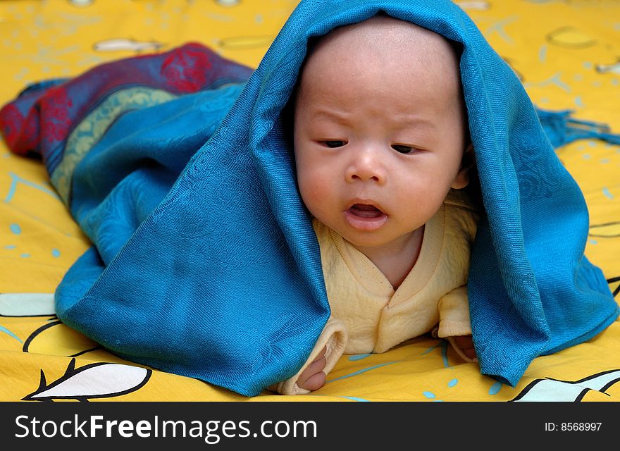 It is a cute chinese baby. he is 3 months. It is a cute chinese baby. he is 3 months.