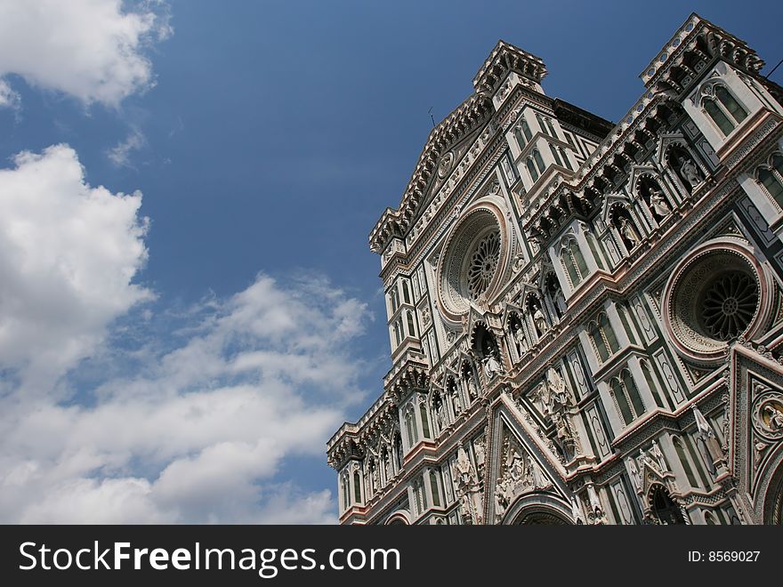 The Duomo against the cloudy sky (Florence, Italy)