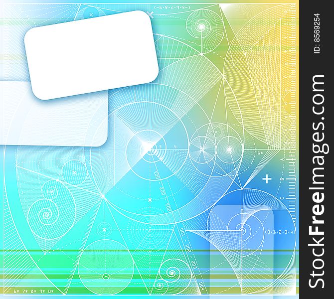 Computer generated abstract background with rule elements. Computer generated abstract background with rule elements