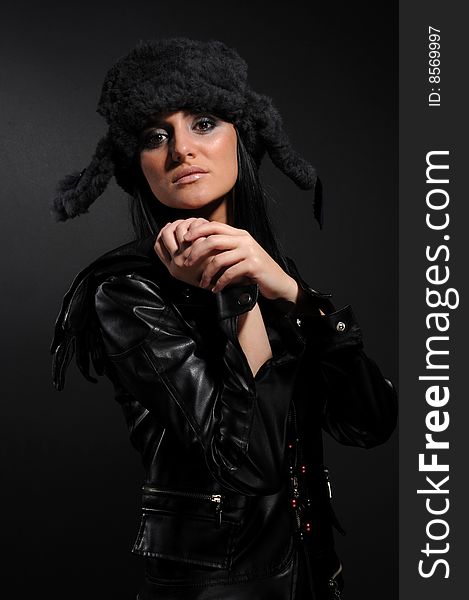 Woman In A Fancy Russian Hat