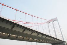 The Modern Cable Stayed Bridge Royalty Free Stock Photography