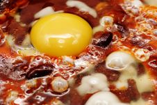 Eggs Fry With Red Beans. Stock Images Eggs Fry With Red Beans. Stock Images