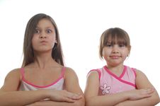 Two Young Girls Royalty Free Stock Image