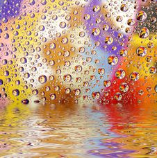 Coloured Water Drops Stock Photo Coloured Water Drops Stock Photo