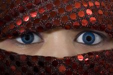 Blue Eyes Orient Stock Image