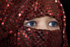 Blue Eyes Orient Royalty Free Stock Photos