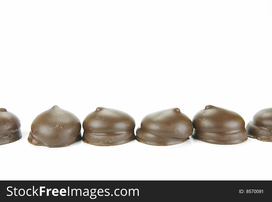 Marshmallow Biscuits isolated against a white background