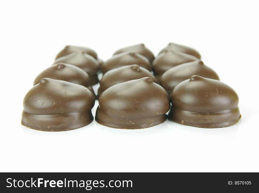 Marshmallow Biscuits isolated against a white background