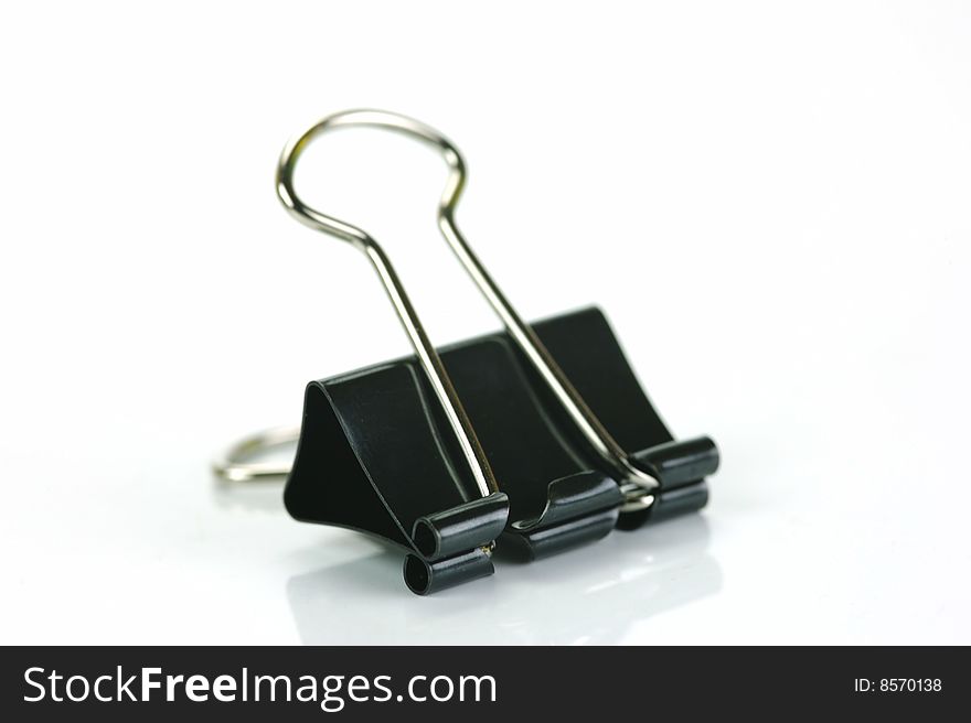 Paper clips isolated against a white background. Paper clips isolated against a white background