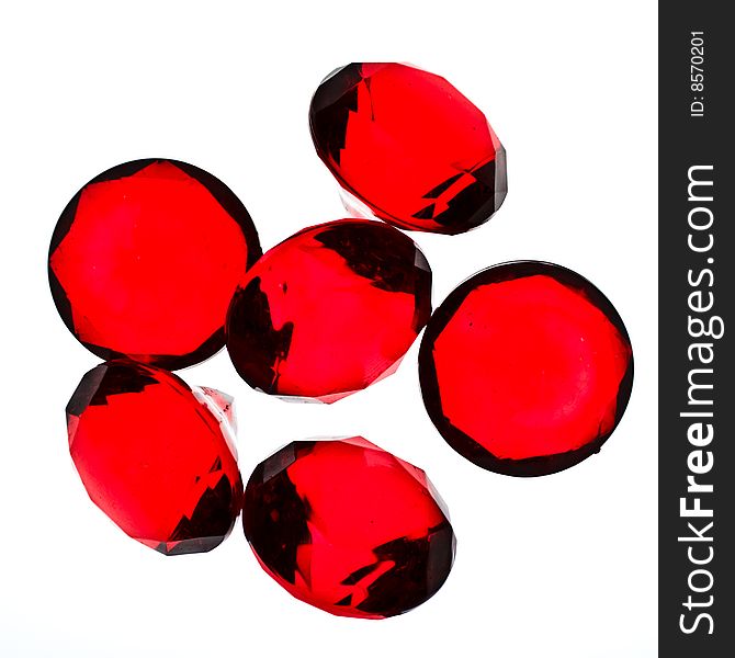 Red Plastic Jewels