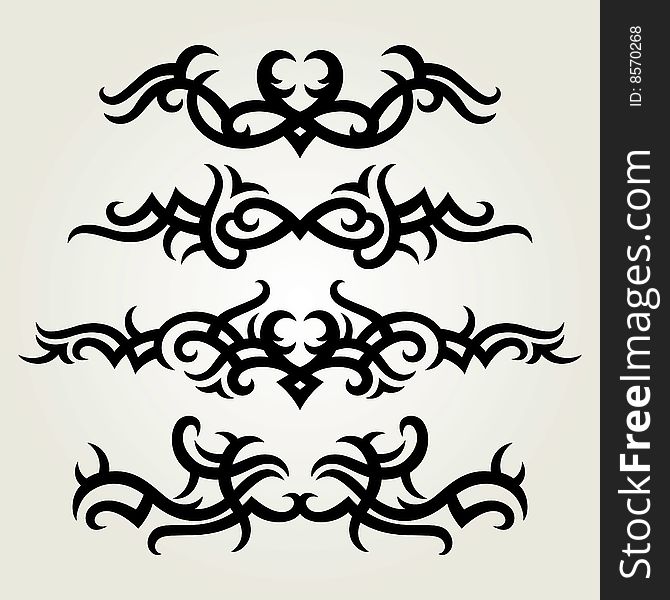 Vector ornament In flower style. Vector ornament In flower style